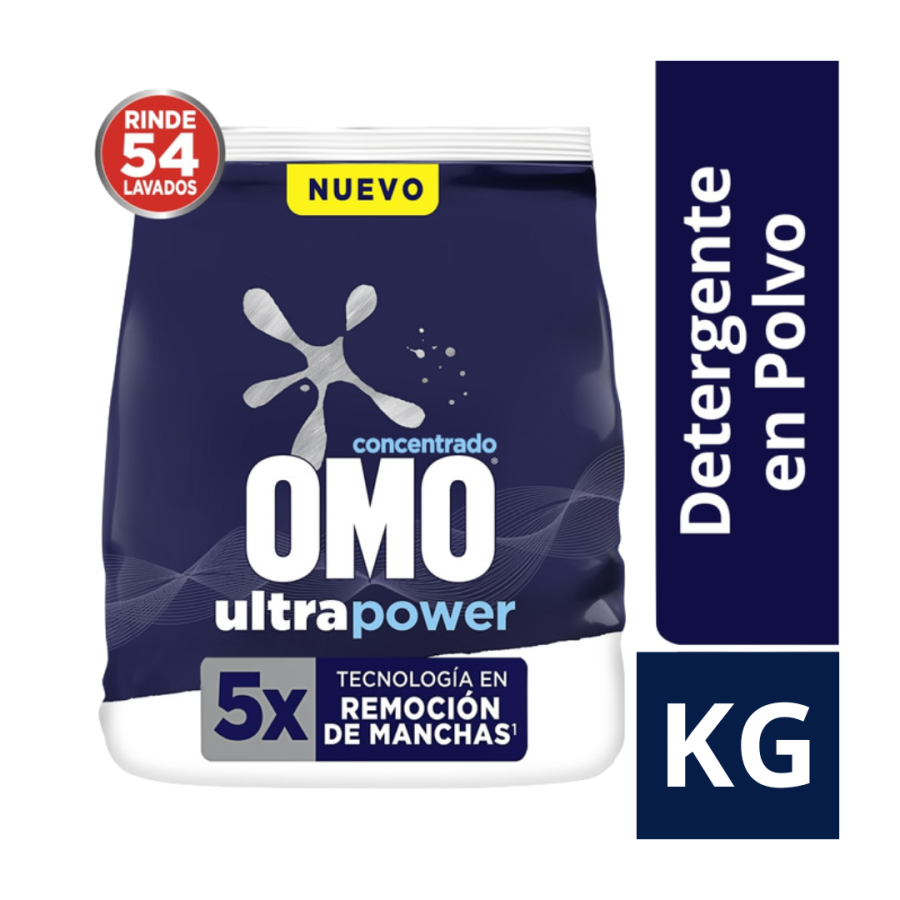 Detergente En Polvo Con UltraPower 800gr Omo