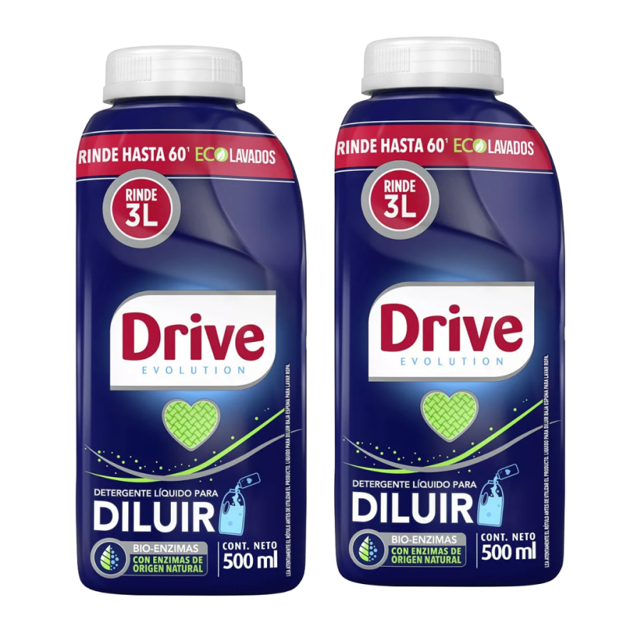 Detergente Liquido DRIVE para diluir 500ml 500 ml 2 un