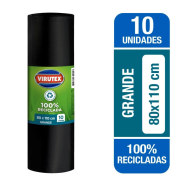 Bolsa basura grande 80x110 cm 10 unidades Virutex