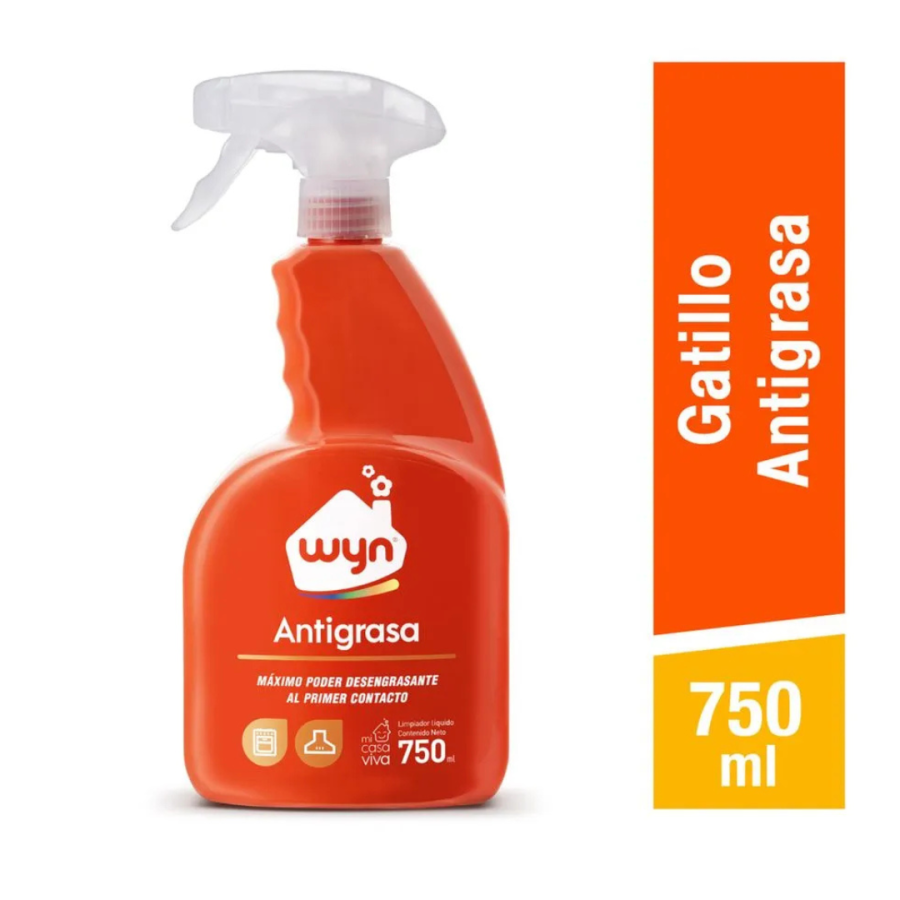 Limpiador Antigrasa Wyn 750 ml Gatillo