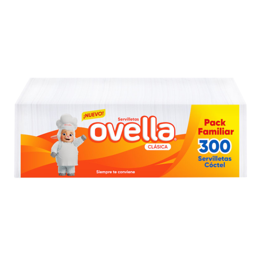 Servilletas Hoja Simple Ovella 300 UN