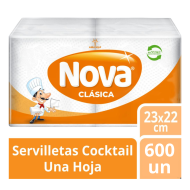 Servilletas Nova Clásica 22x23 600 Unidades