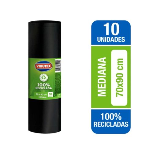 Bolsa de Basura Virutex Mediana 70x90 cm