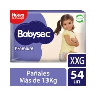 Babysec Pañal Bebe Premium XXG 54 unidades
