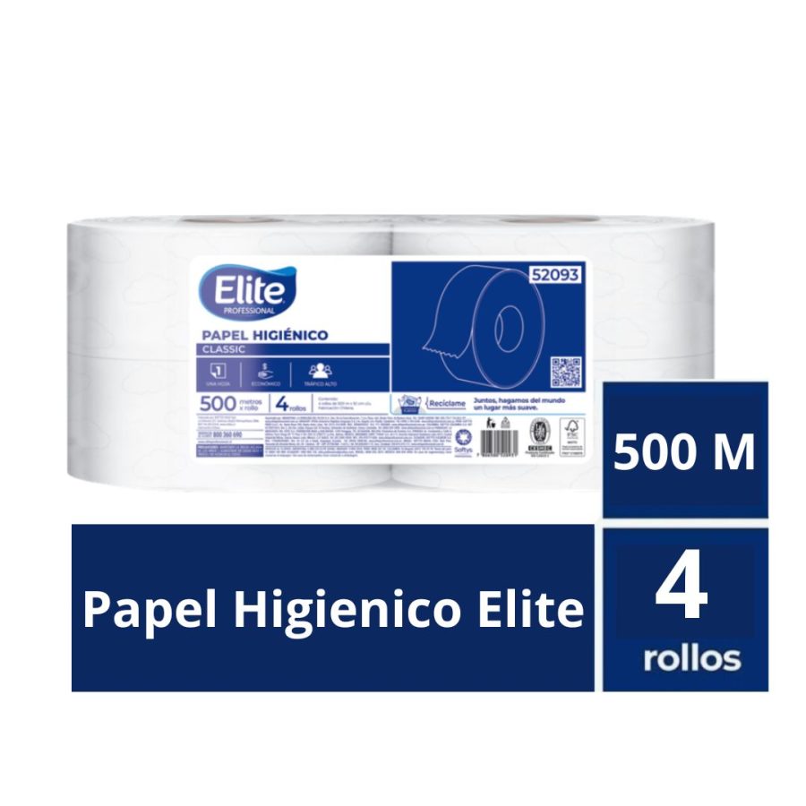 Papel Higienico Elite 500 m 4 un