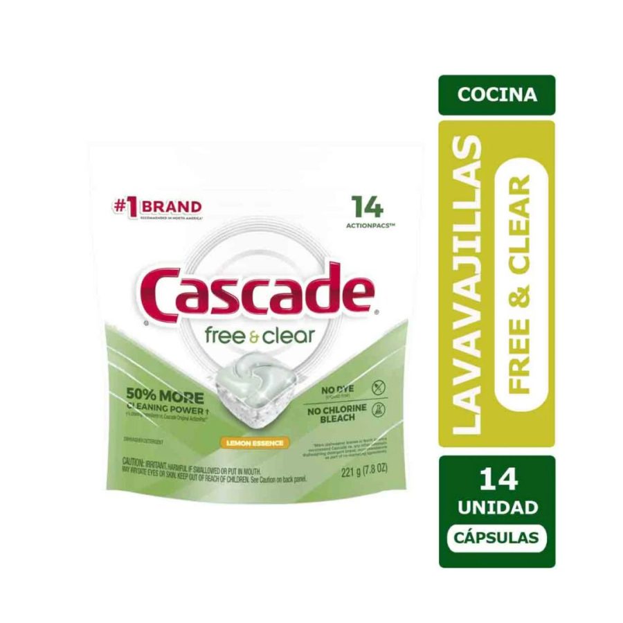 Lavavajillas Capsulas Cascade 14 un