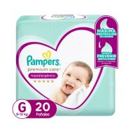 Pañales Pampers Premium Care Talla G 20 Un
