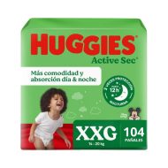 Pañales Huggies Active Sec Talla XXG 104 un