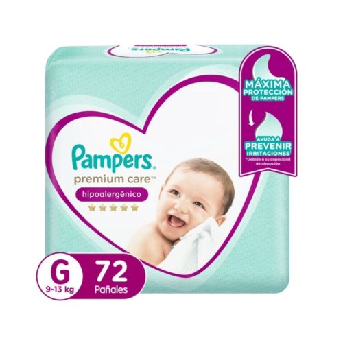 Pañales Pampers Premium Care Talla G 72 Un