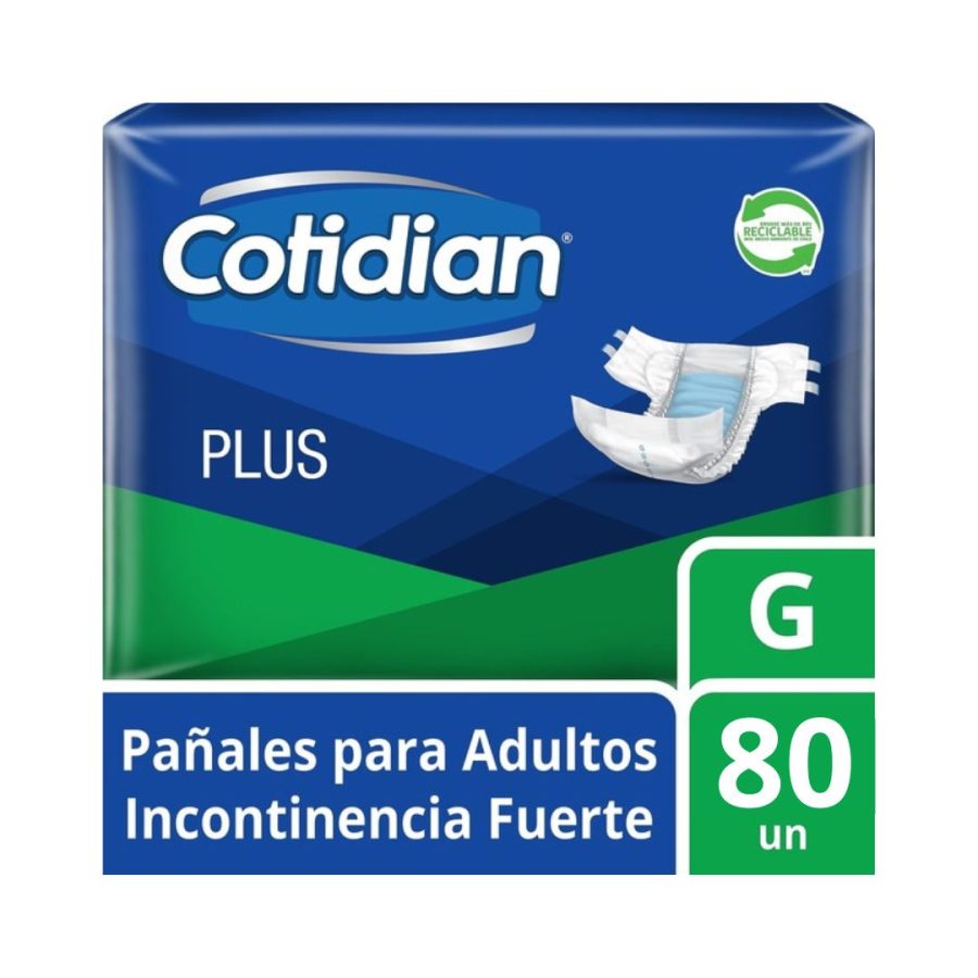 Pañal Adulto Cotidian Plus Talla G 80 UN
