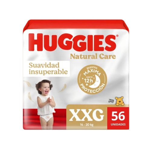 Pañales Huggies Natural Care 56 Unidades Talla XXG