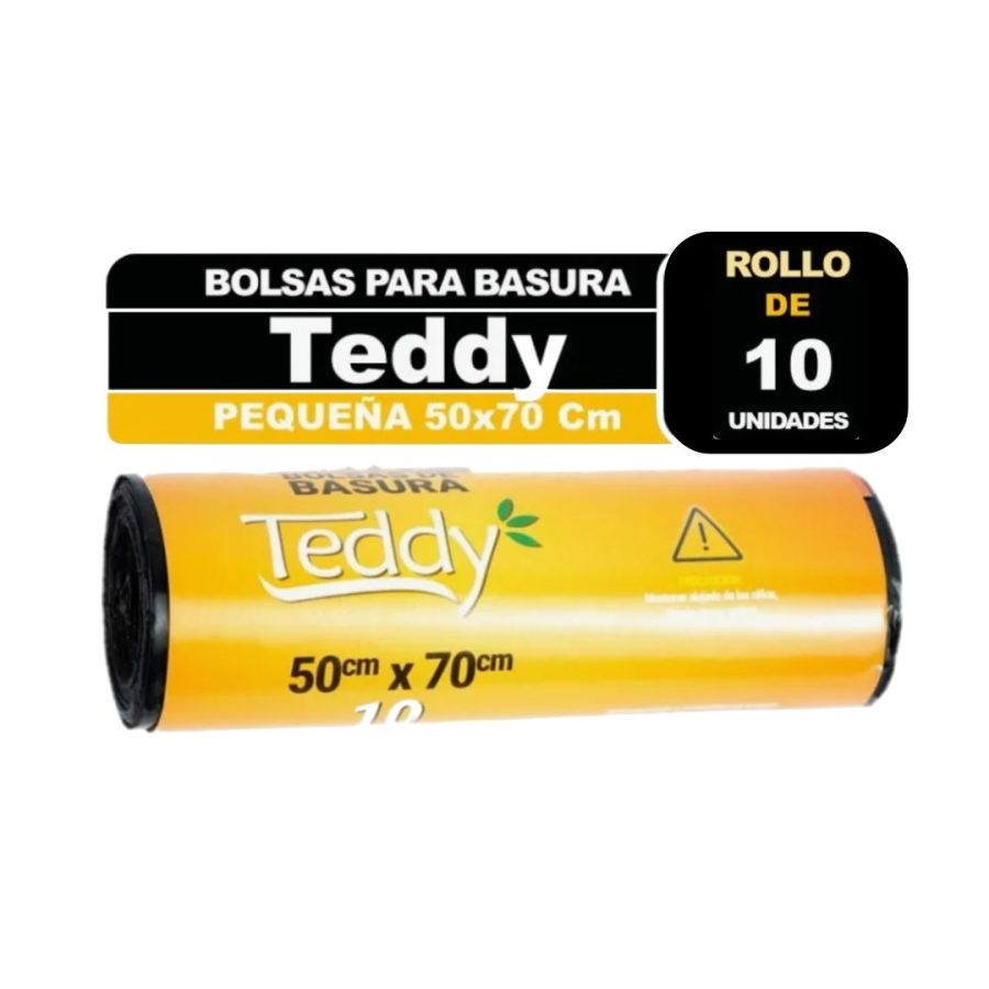 Bolsa De Basura Teddy 50x70 Cm Pequeña 10 Un