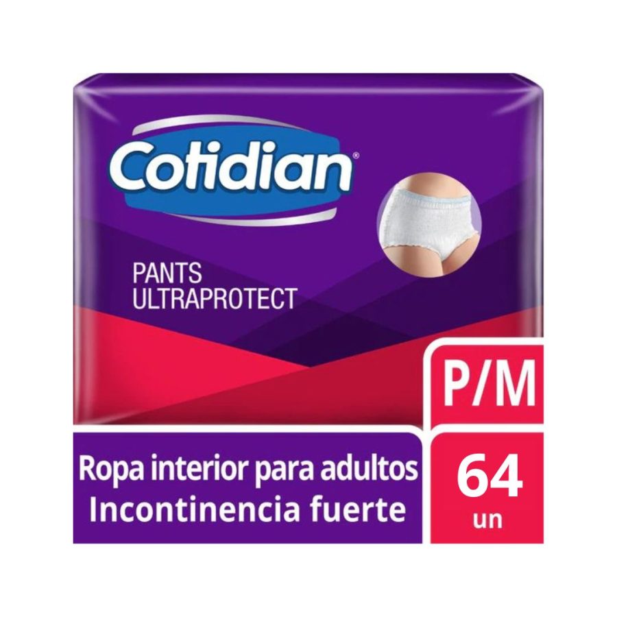 Pañales Adulto Pants Cotidian Ultra Talla P/M 64 un