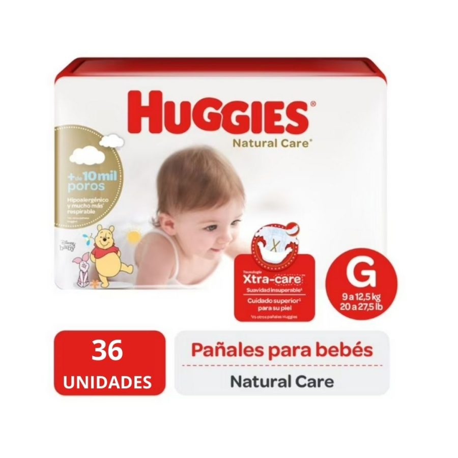 Pañales Natural Care G 36 UN