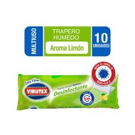 Trapero Humedo Virutex Limon 10 unidades