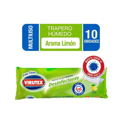 Trapero Humedo Virutex Limon 10 unidades