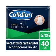 Pañal Adulto Cotidian Pants Nocturno Talla G 40 un