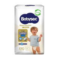 Pañales Babysec Super Premium Talla XXG 14 unidades