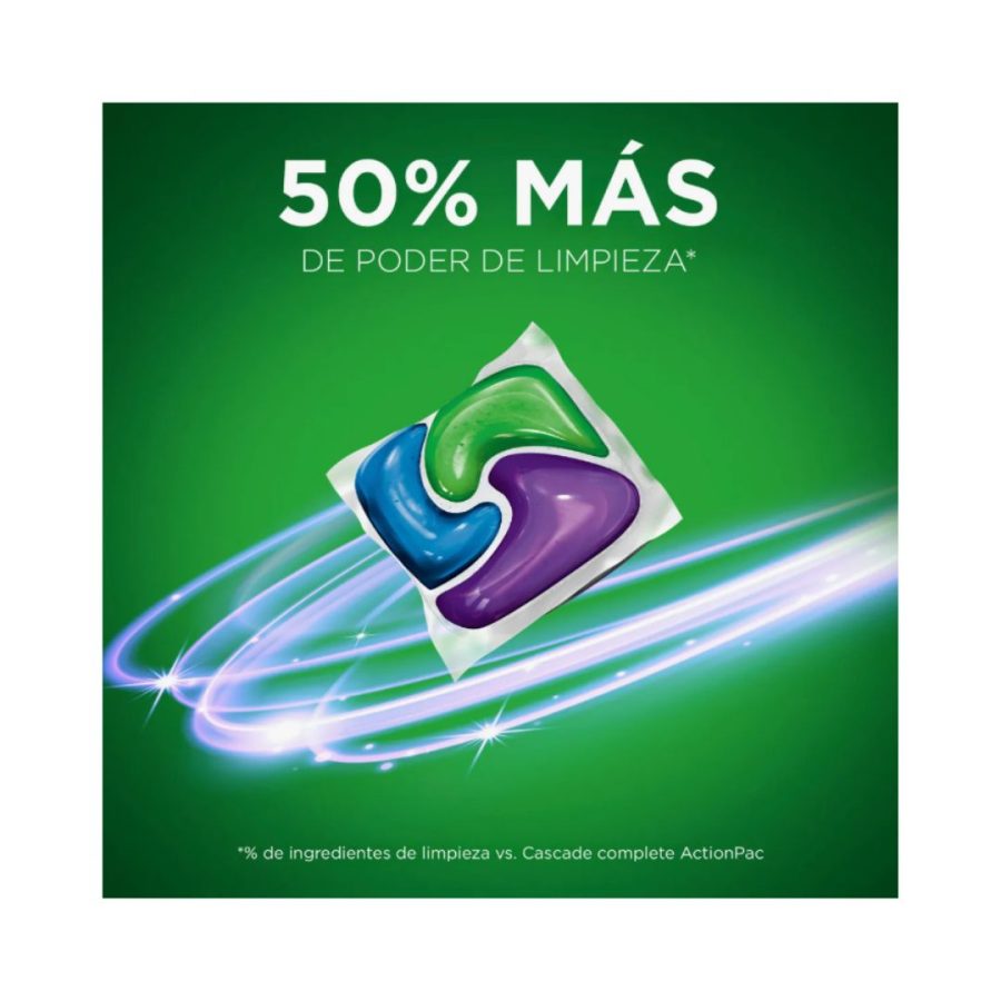 Detergente Lavavajillas Cascade Platinum 48 Cápsulas