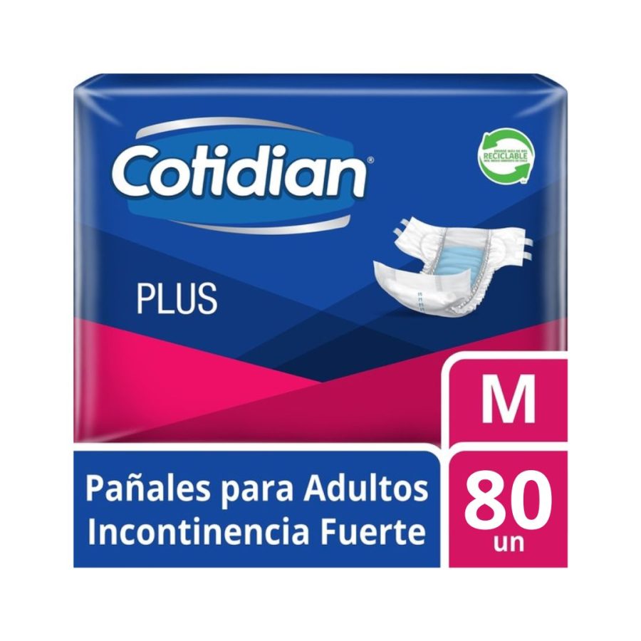Pañal para Adulto Cotidian Plus Mediano 80 UN