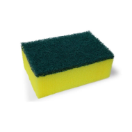 Esponja Clasica amarilla con fibra verde