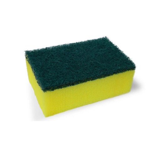 Esponja Clasica amarilla con fibra verde
