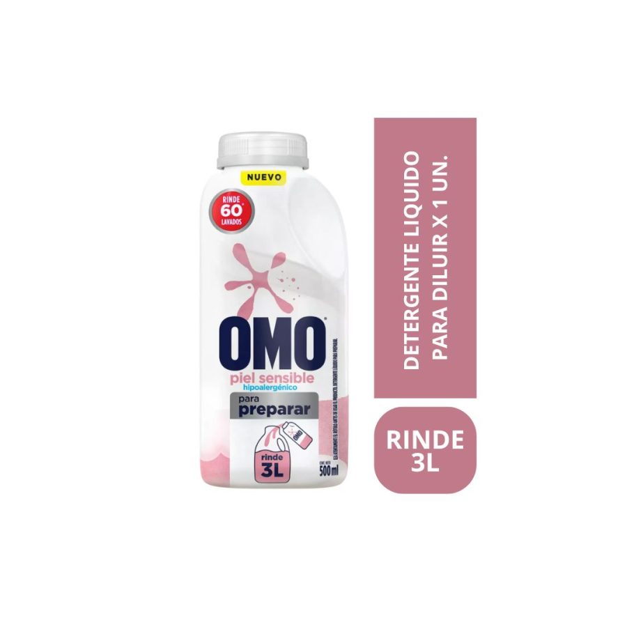 Omo Detergente Líquido Hipoalergénico Para Diluir 500ml