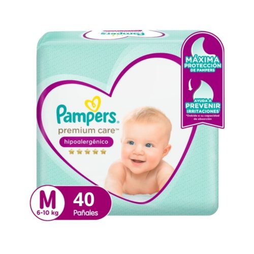 Pañales Pampers Premium Care Talla M 40 Un