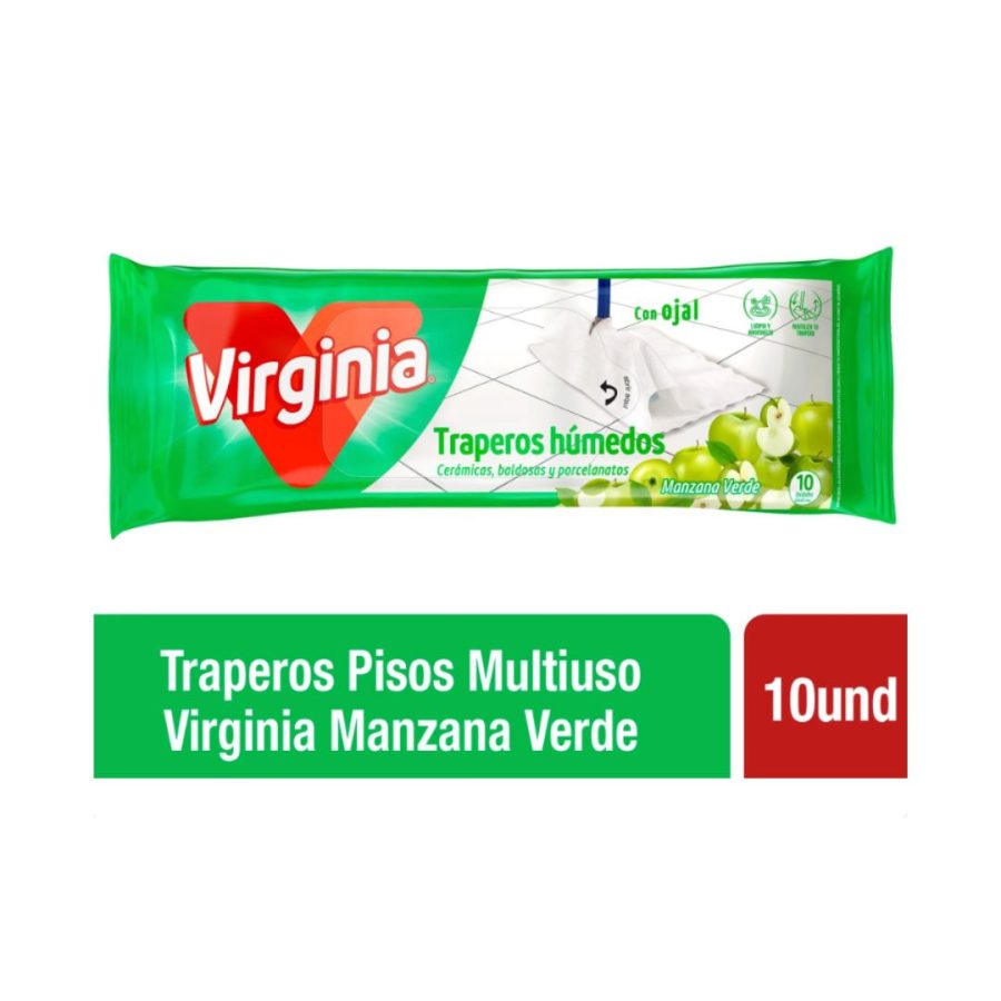 Trapero Humedo Virginia Multiuso Manzana 10 Un