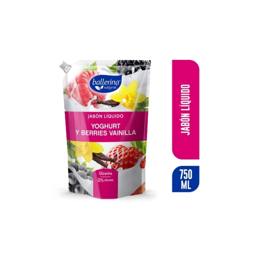 Jabón Líquido Yoghurt y Berries Vainilla, 750 ml