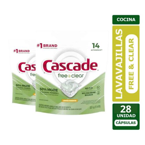 Lavavajillas Capsulas Cascade 28 un