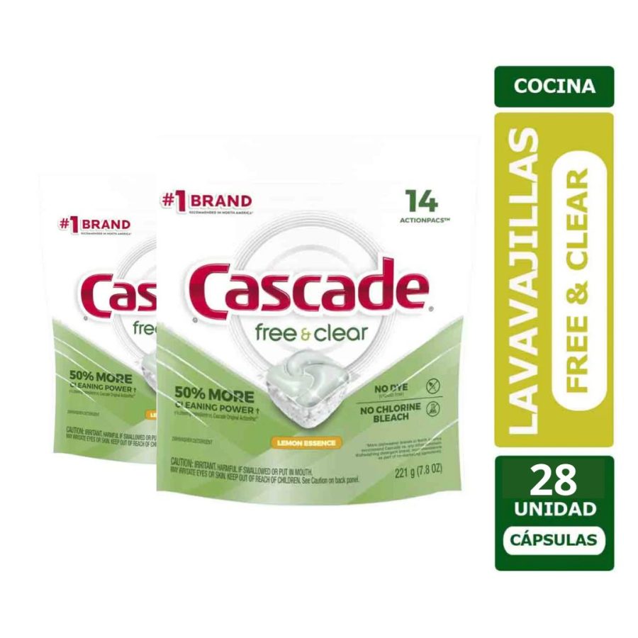 Lavavajillas Capsulas Cascade 28 un