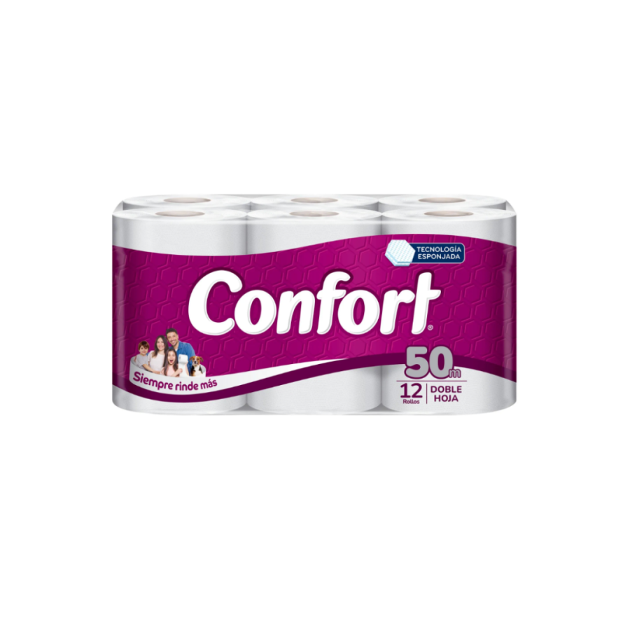 Confort Doble Hoja 50 m 12 un
