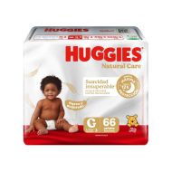 Pañales Huggies Natural Care G x 66