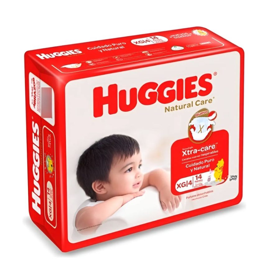 Pañales Huggies Natural Care 14 Unidades Talla Xg