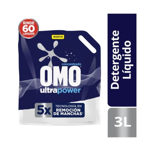 Detergente liquido OMO 3 litros doy pack