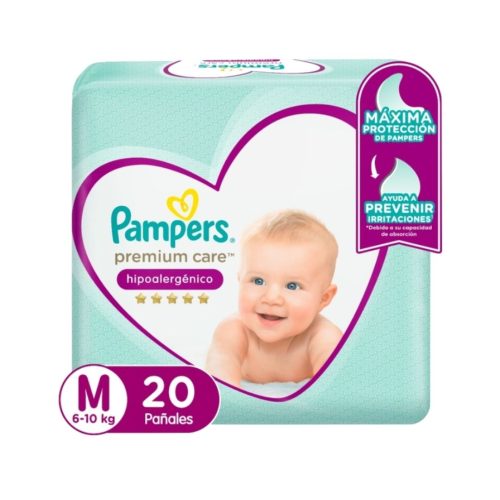 Pañales Pampers Premium Care Talla M 20 Un