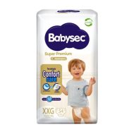 Babysec Pañal Bebe Super Premium XXG 54 Unidades