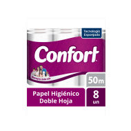 Confort Doble Hoja 50 M 8 Un