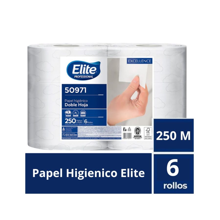 Papel Higiénico Elite DH 250 x 6
