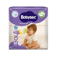 Pañales de Bebé Babysec Premium 20 un M