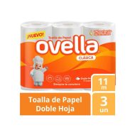Toalla Nova Clásica Ovella 3 Rollos x 11 M