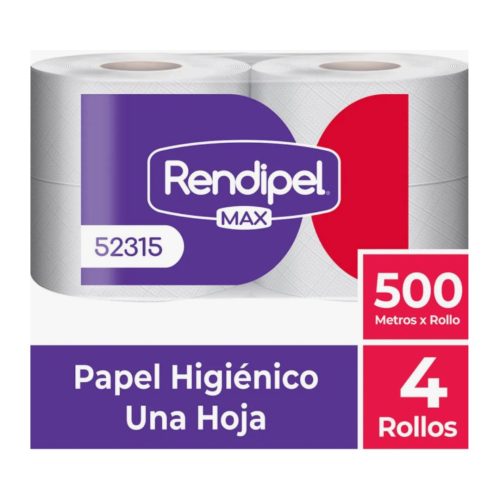 Papel Higiénico Rendipel 4 un 500m c/u