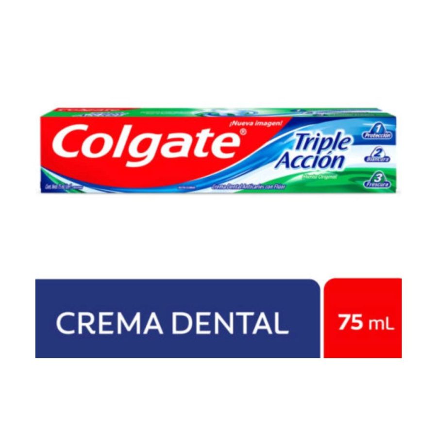 Pasta Dental Triple Accion Menta Original 75 ml Colgate