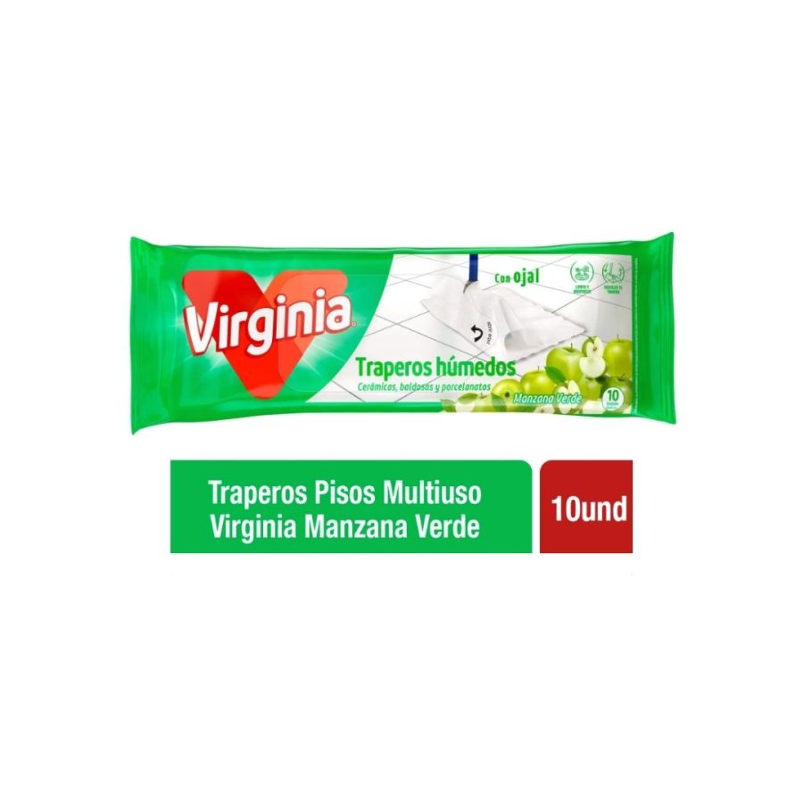Trapero Humedo Virginia Multiuso Manzana 10 Un