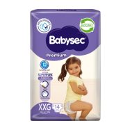 Pañales de Bebé Babysec Premium 14un XXG