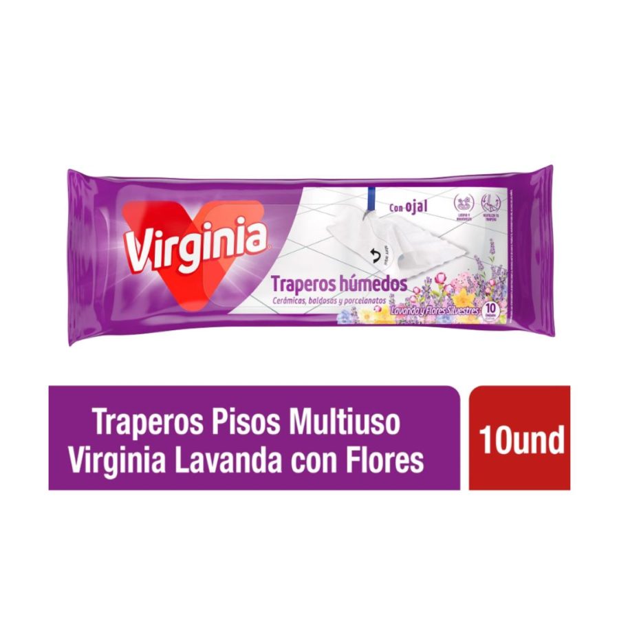 Trapero Humedo Virginia Multiuso Lavanda 10 Un