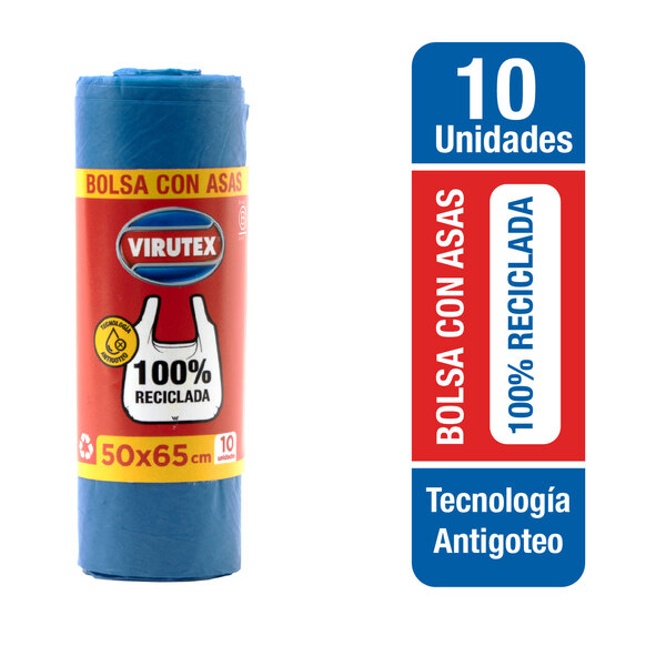 VIRUTEX - BOLSA BASURA CON ASAS 50 X 65 cm