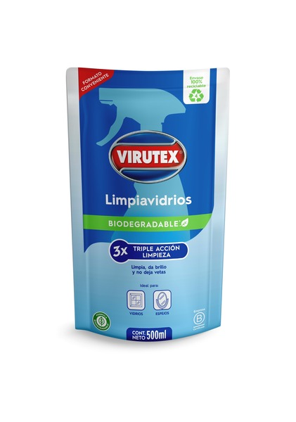 VIRUTEX - DOYPACK VIDRIOS Biodegradable 500 ML