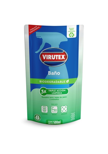 VIRUTEX - DOYPACK BAÑO Biodegradable 500ML